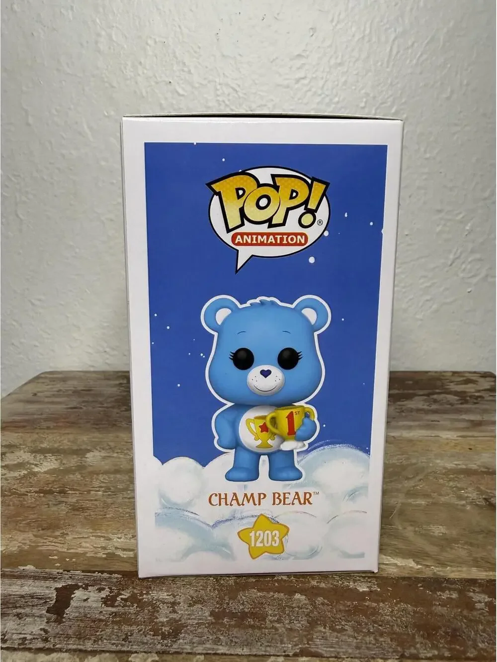 Funko Pop! Animation‎ Care Bears 40th Anniversary Champ Bear #1203 Vinyl Figure